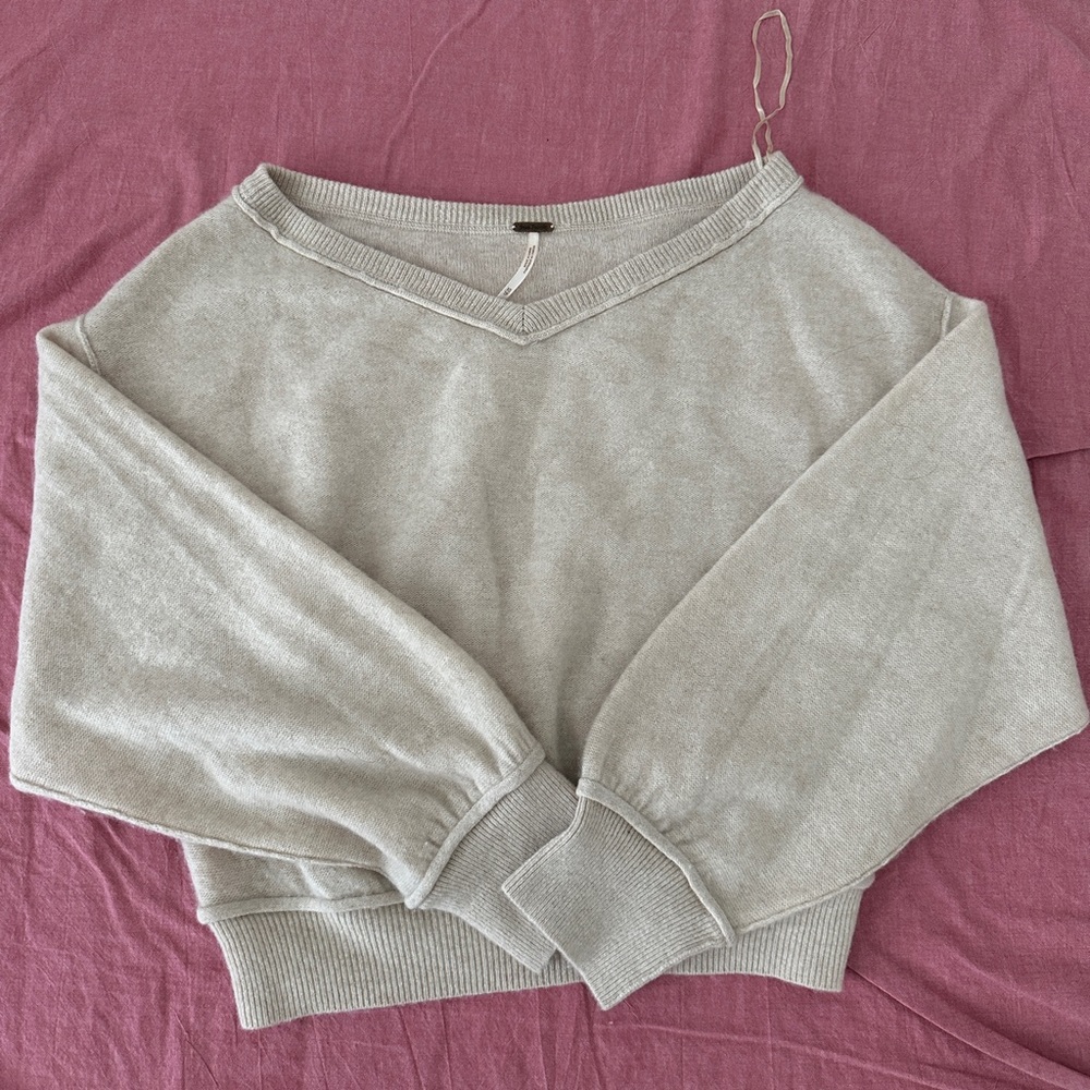 free people 100%cashmere sweater